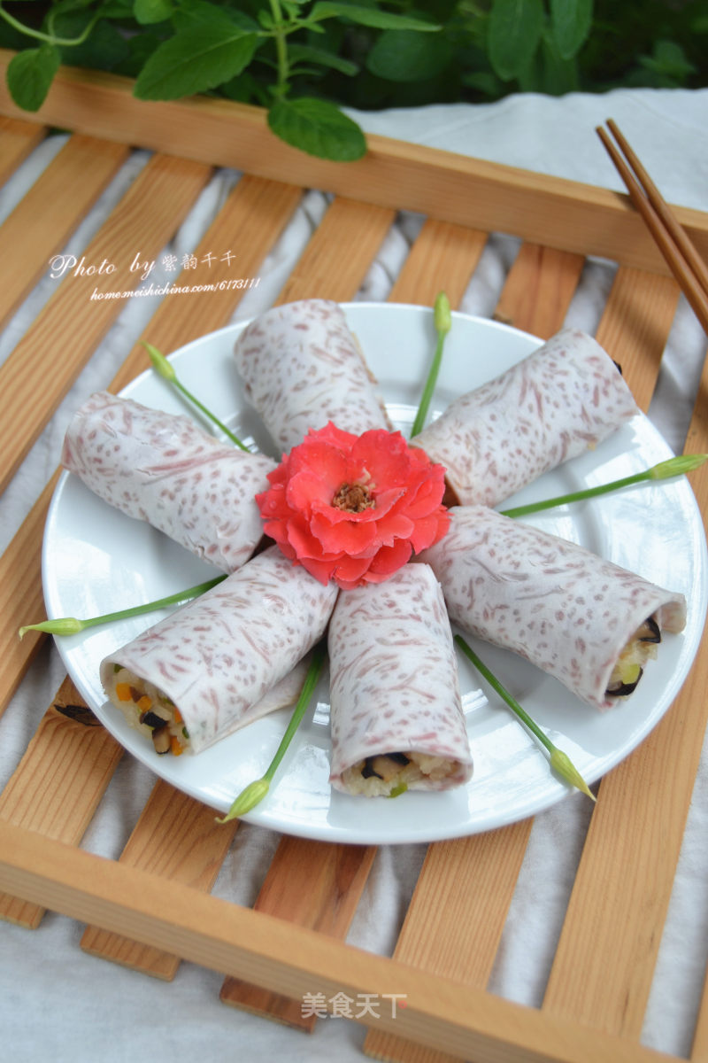 香芋糯米卷的做法