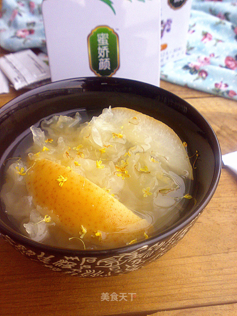 蜂蜜桂花双雪羹的做法