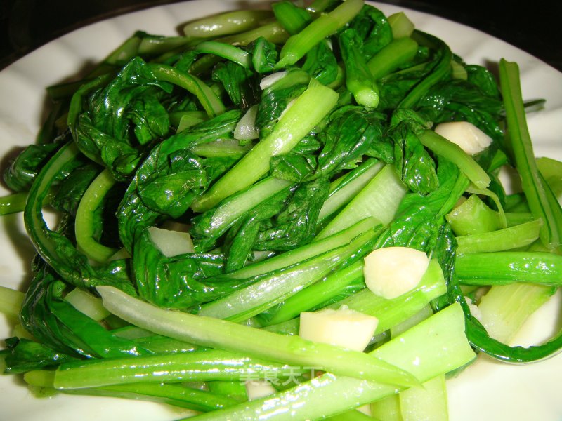 蒜香菜心的做法