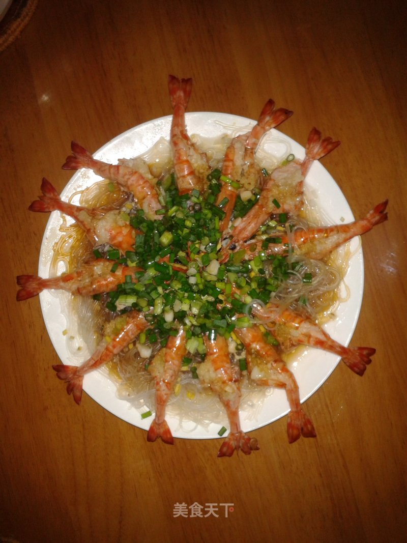 蒜茸蒸虾的做法