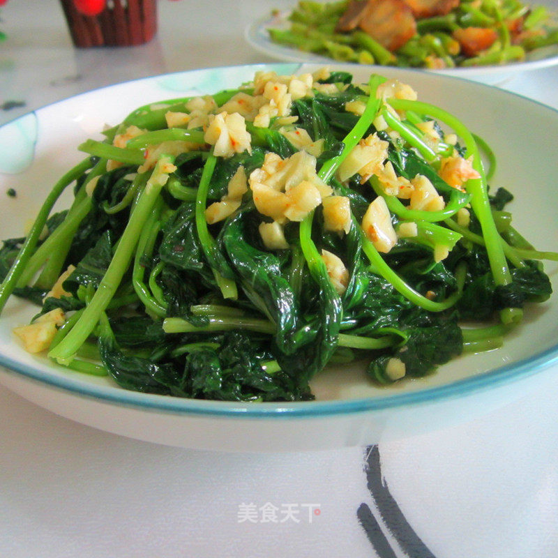 蒜米空心菜的做法