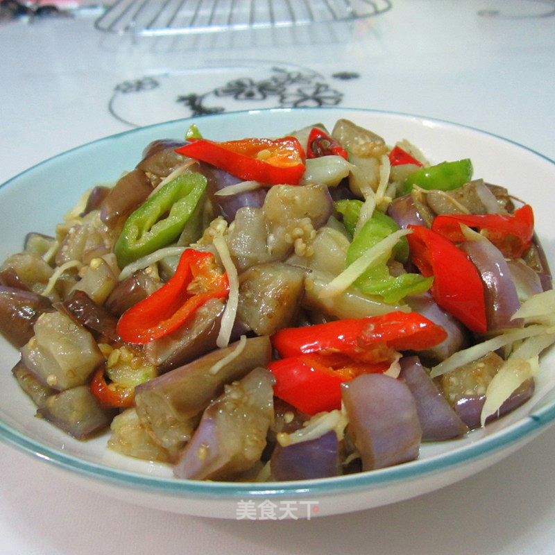 姜丝茄丁的做法