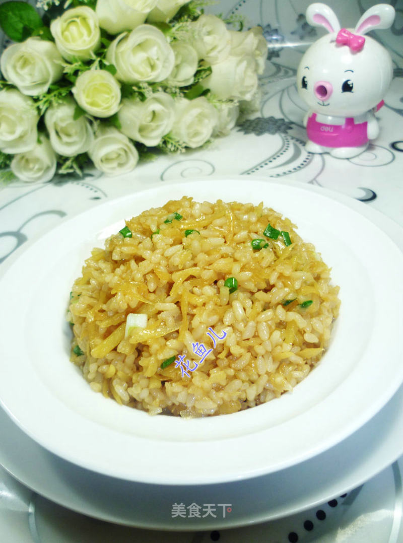 葱花土豆炒饭的做法