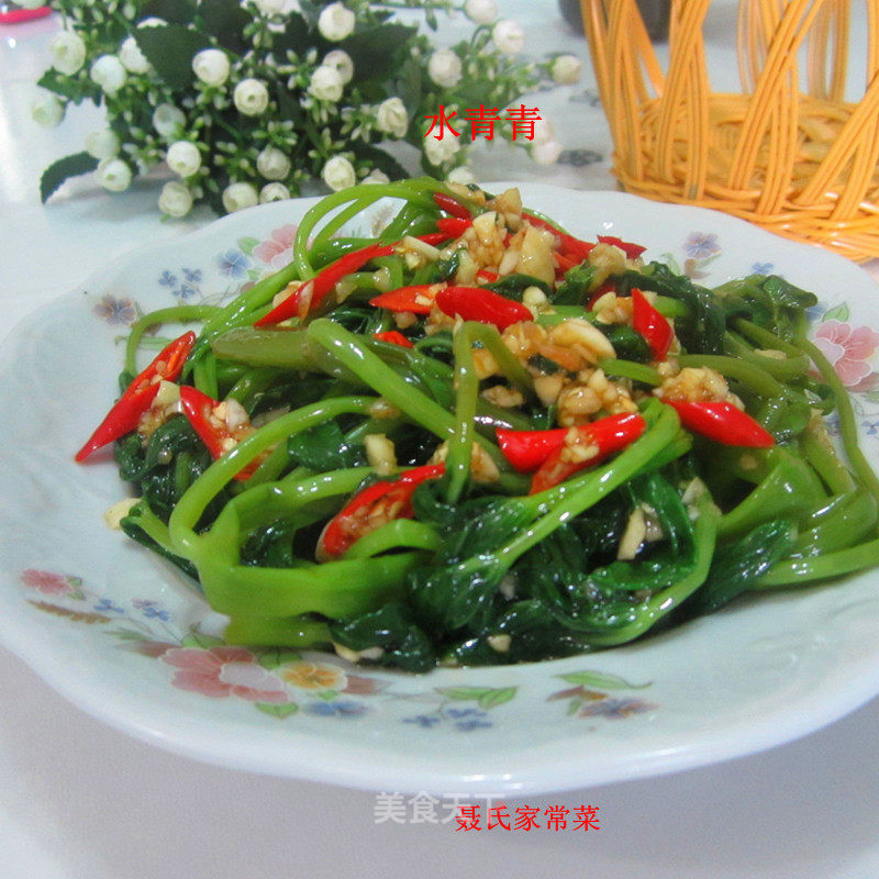 尖椒空心菜的做法