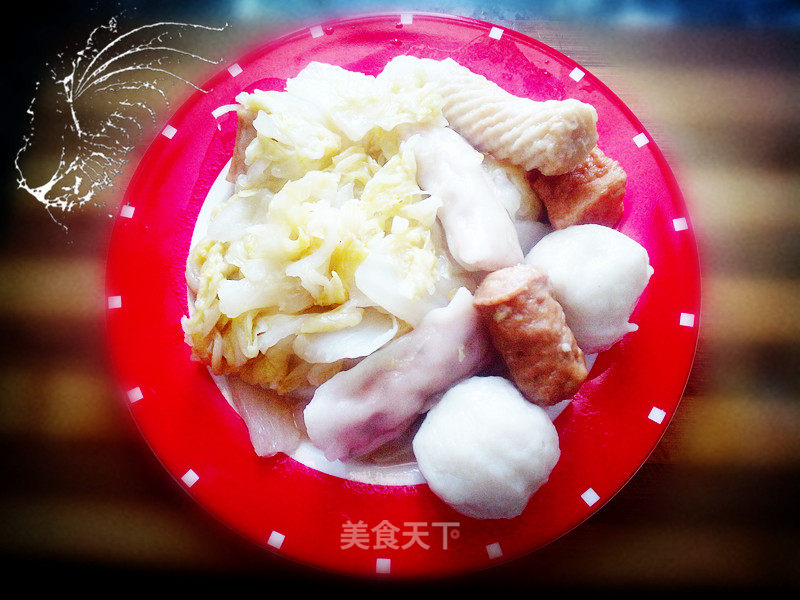 丸子白菜---鱼丸、鱼豆腐、虾饺大集合的做法