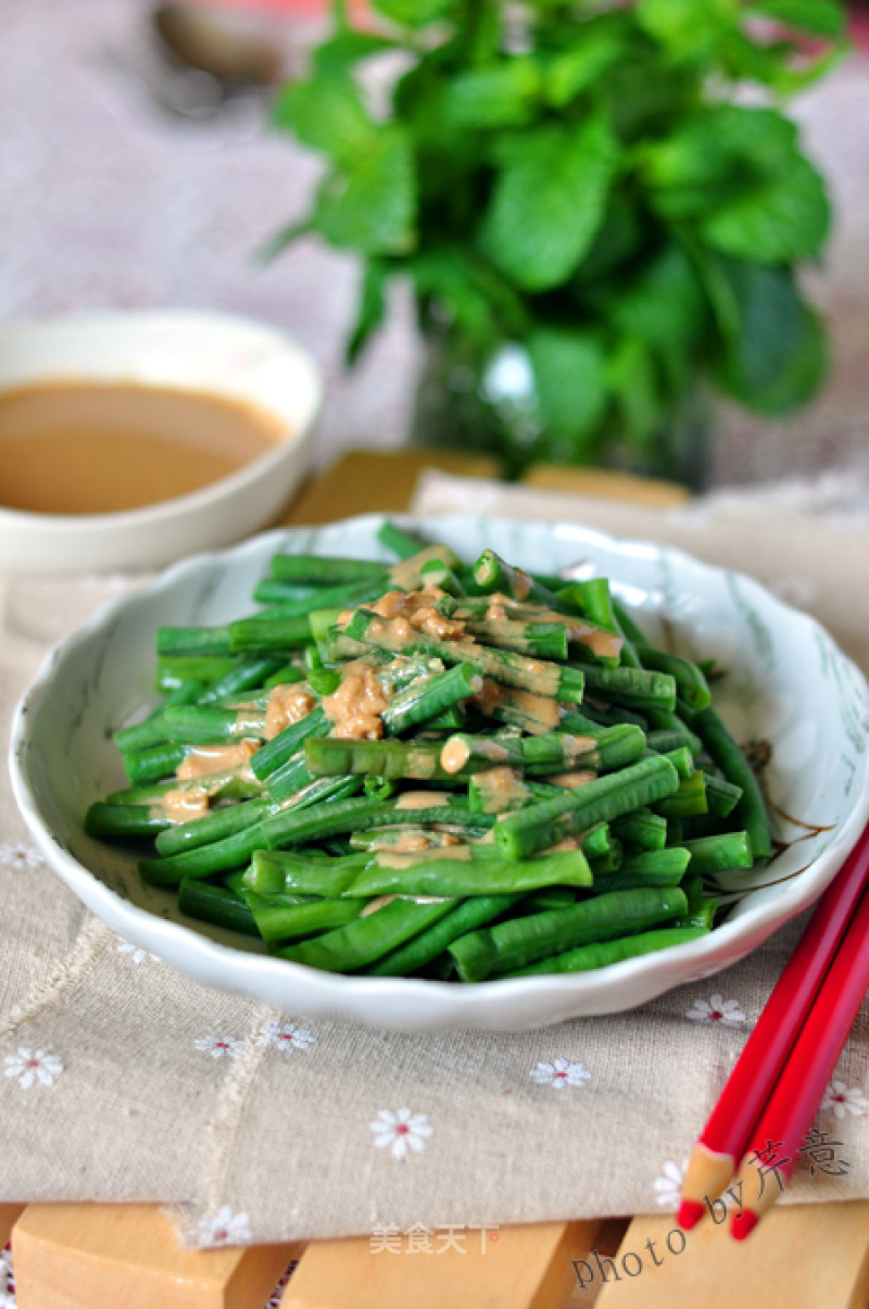 麻汁豇豆的做法