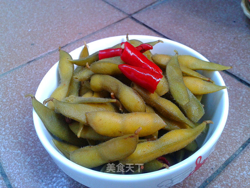 五香盐水毛豆的做法