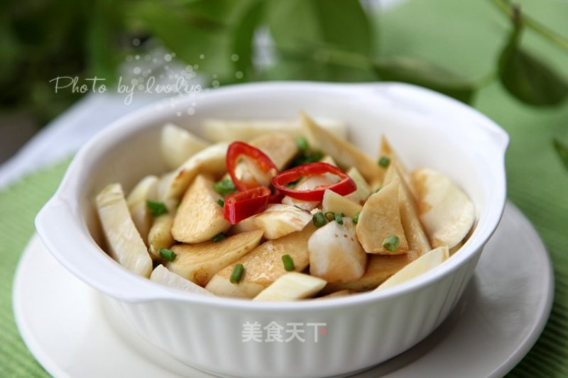 油淋茭白的做法