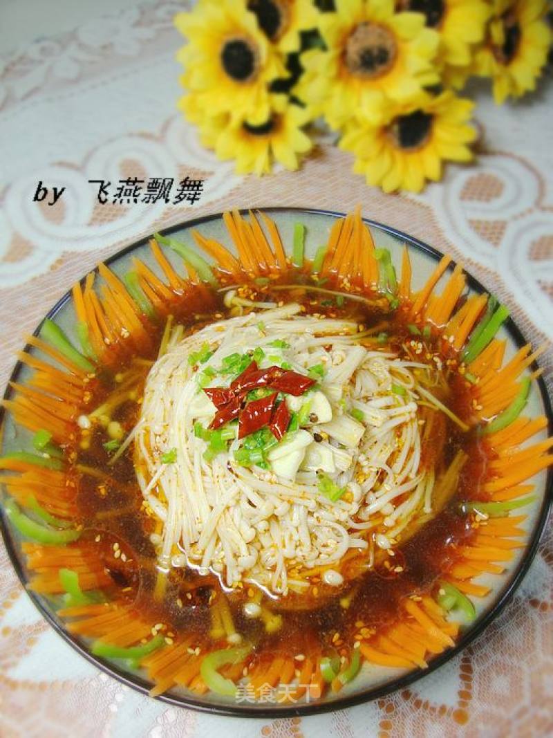 爽口小凉菜---------【捞拌金针菇】的做法