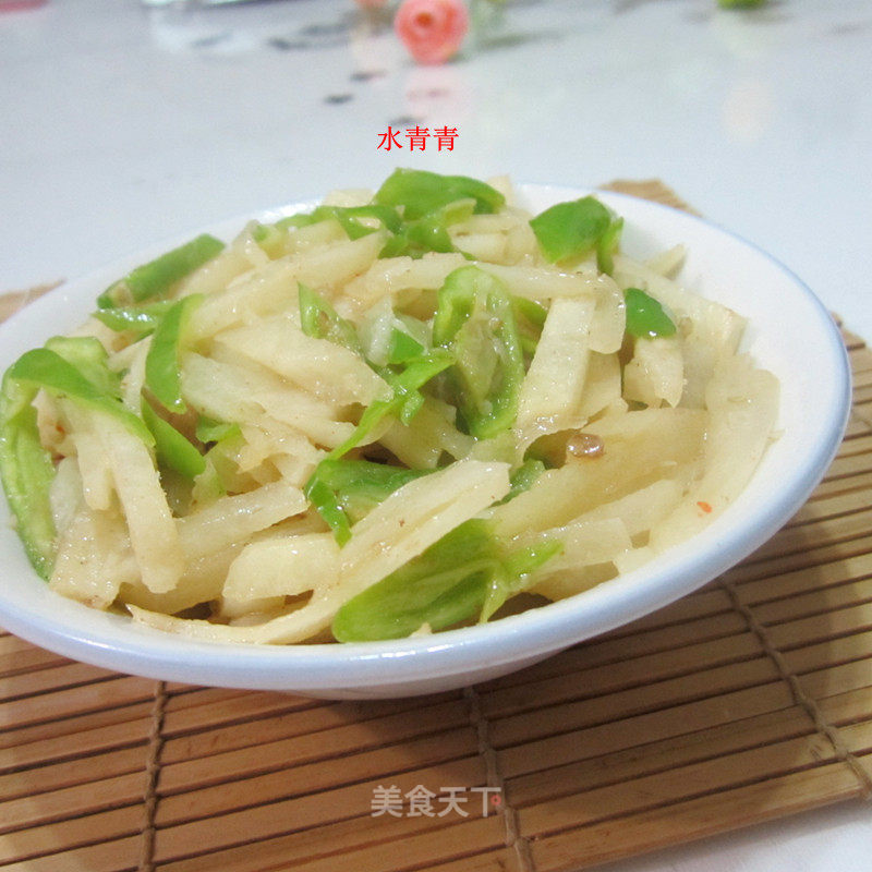 青椒凉薯丝的做法