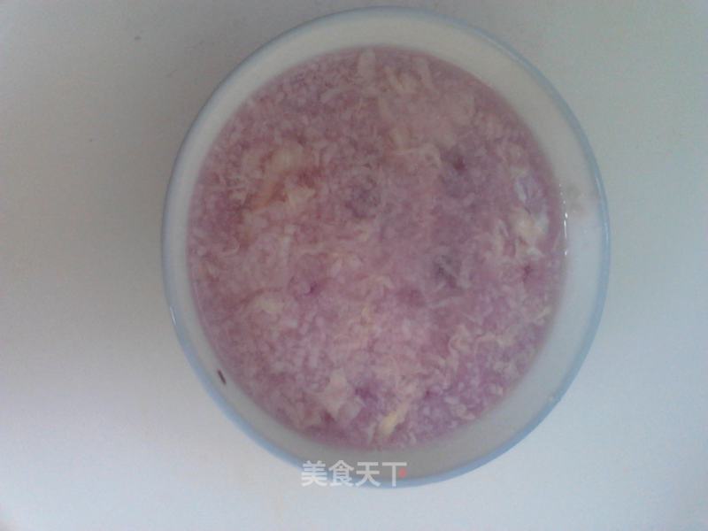 紫薯鸡蛋酒酿的做法