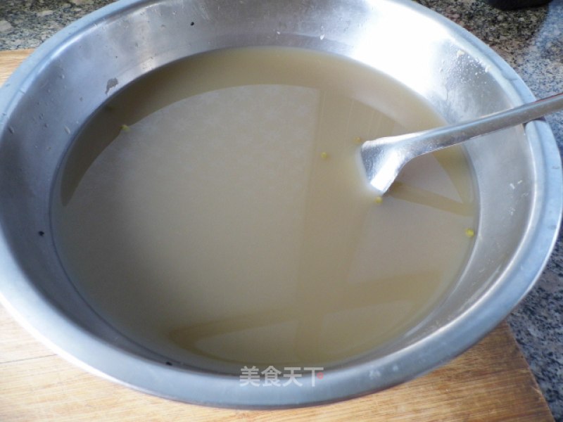 荆条蜂蜜冰镇双豆汤的做法
