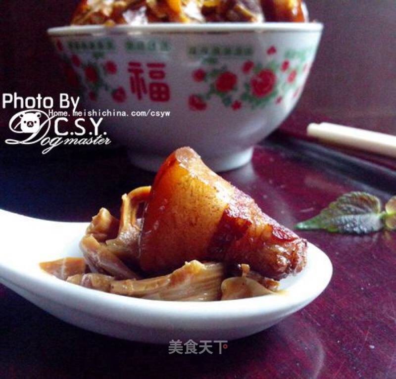 【PAPA爱吃】笋干红烧肉的做法