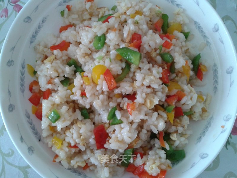 五彩蛋炒饭