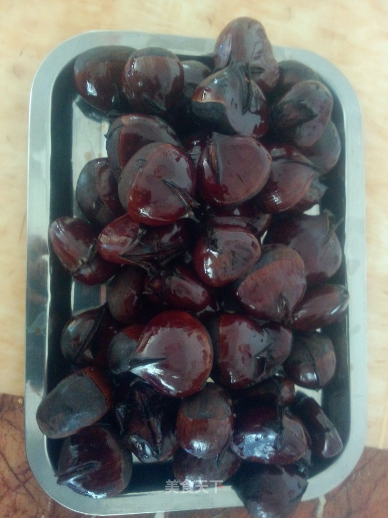 糖煮栗子的做法