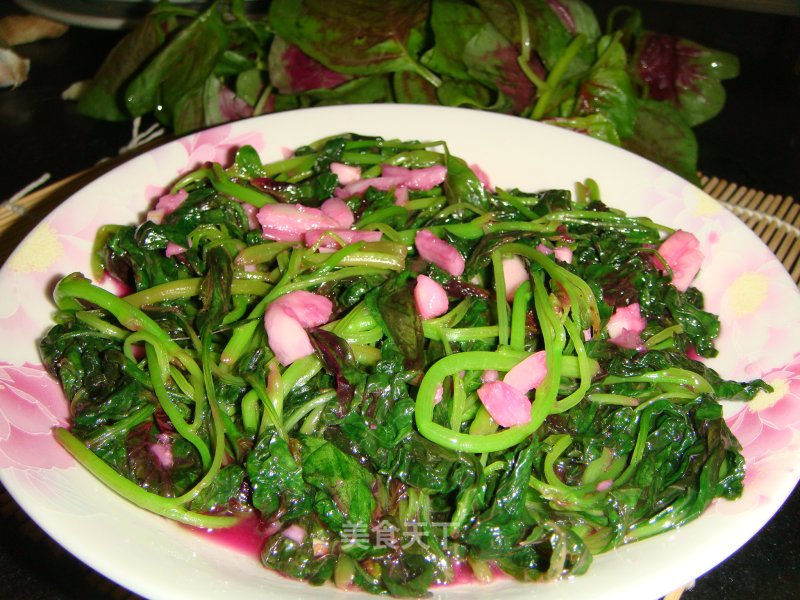 蒜蓉苋菜的做法