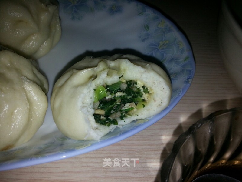 小白菜包子的做法