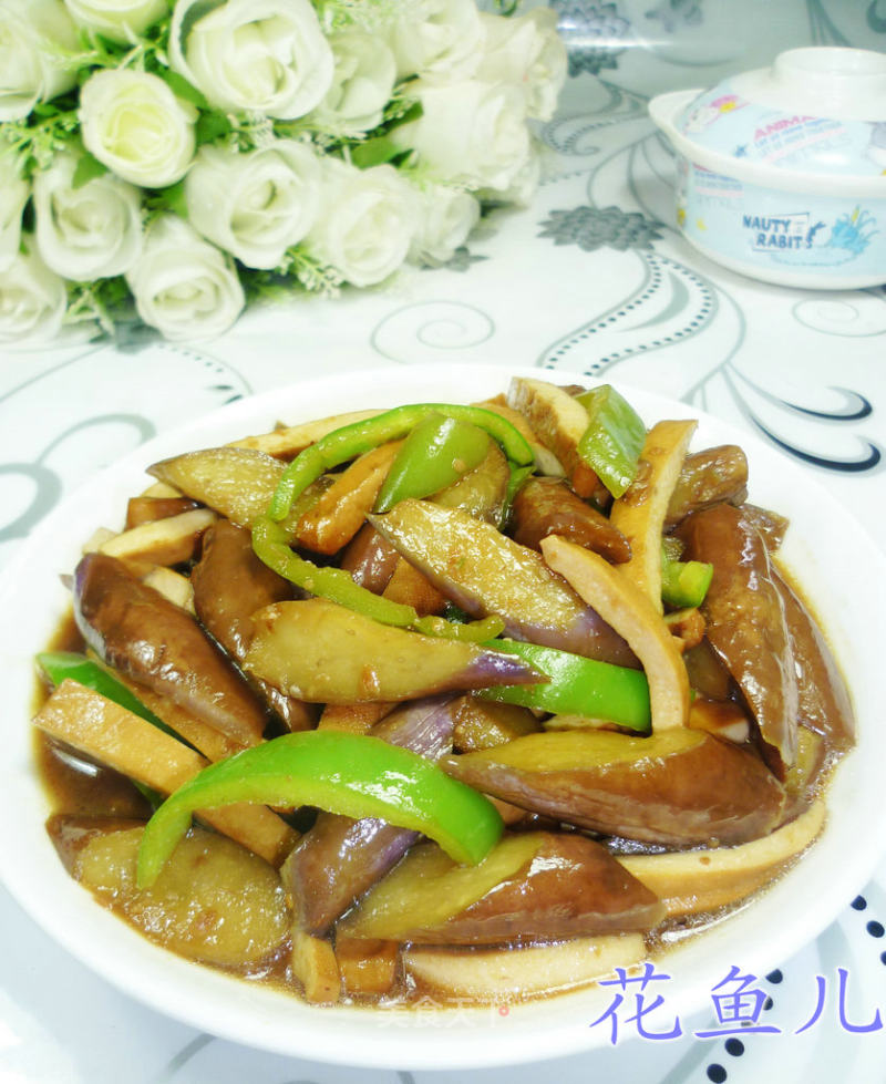 香干炒茄子的做法