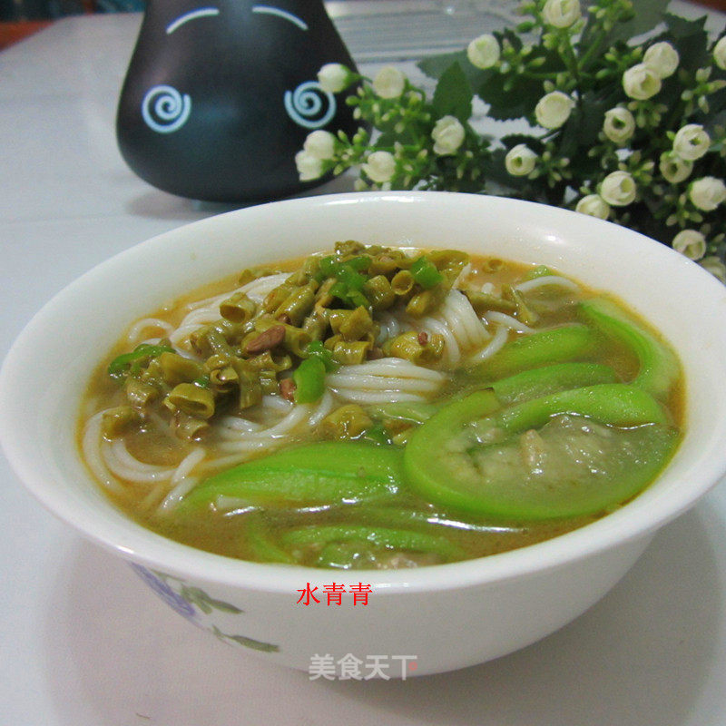 丝瓜咸菜米线的做法