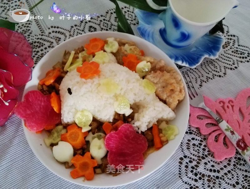 猪排海豚便当的做法