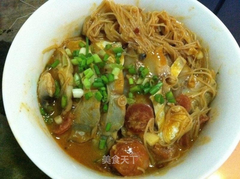 海鲜沙茶面的做法