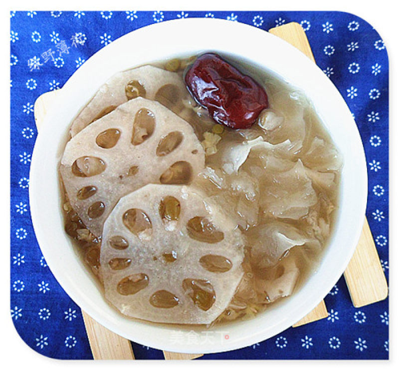 绿豆莲藕粥的做法