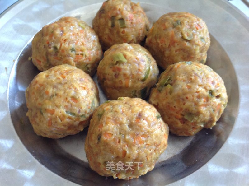 杂粮肉窝头的做法