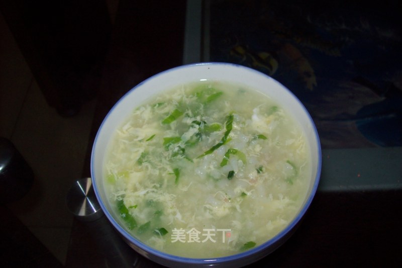 青菜瘦肉粥的做法