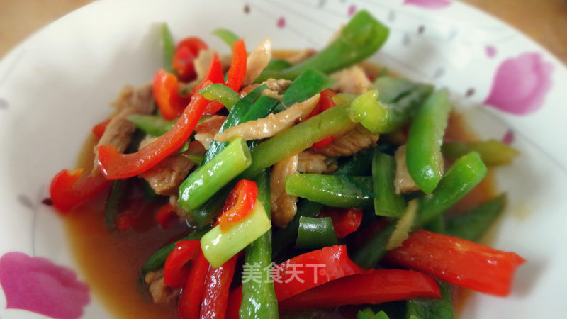 甜椒肉丝的做法