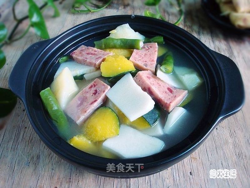 砂锅煲杂菜的做法