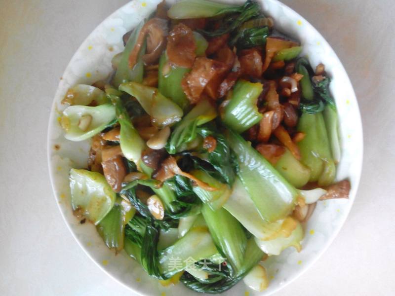 香菇油菜肉片的做法