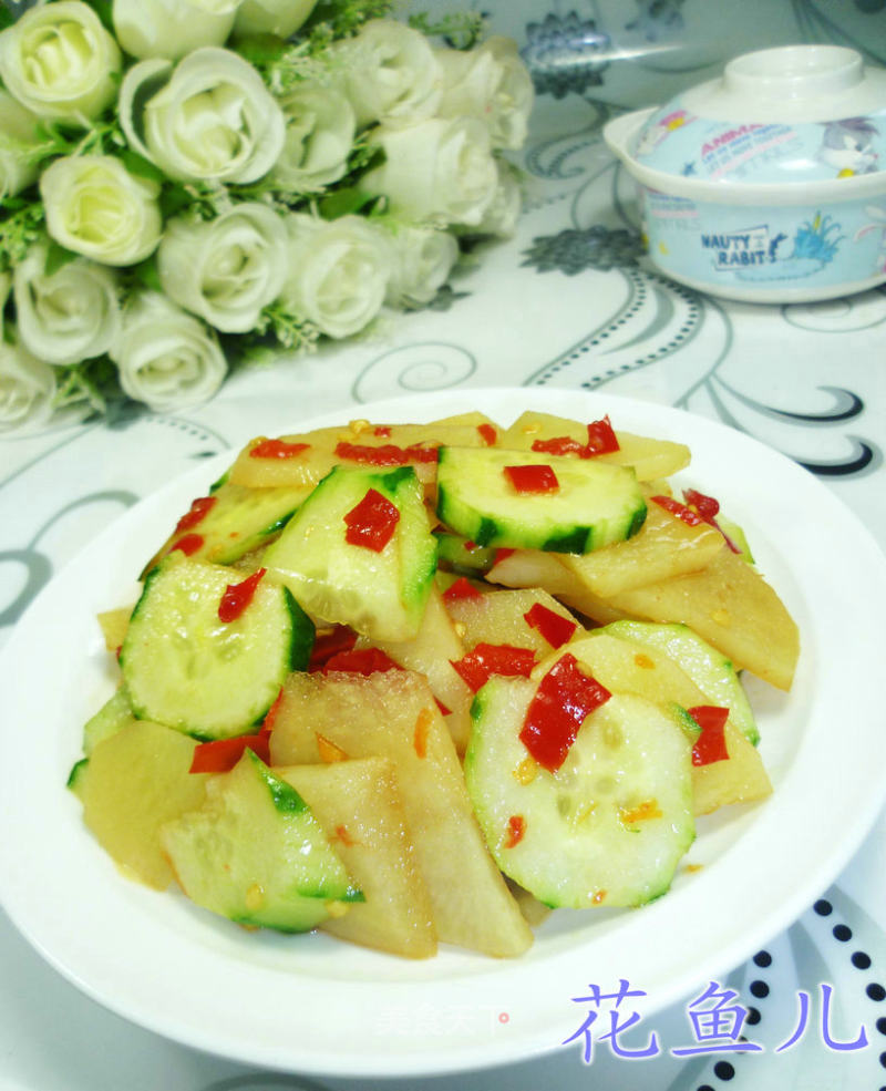 虎皮青瓜拌土豆的做法