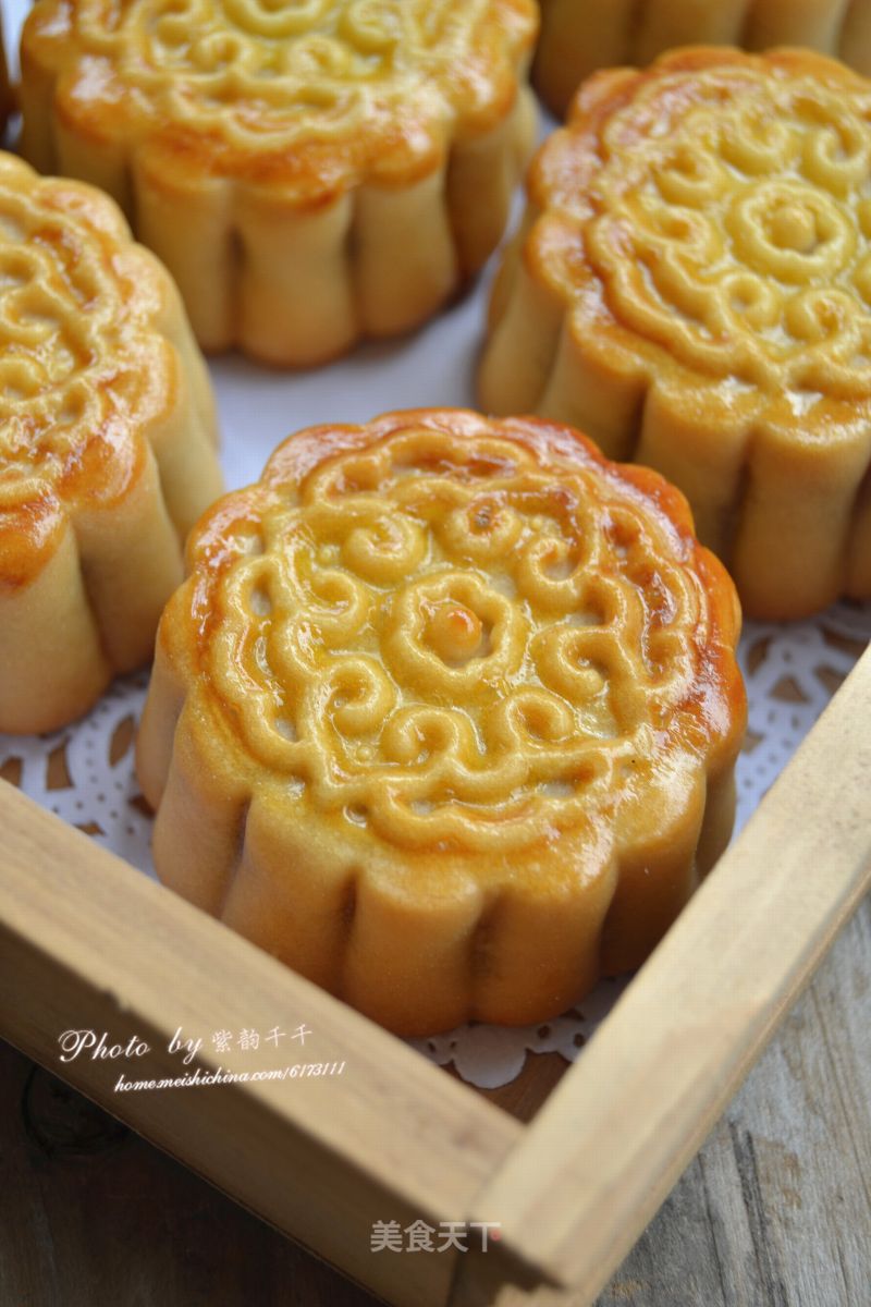 芝士奶油白豆沙月饼的做法
