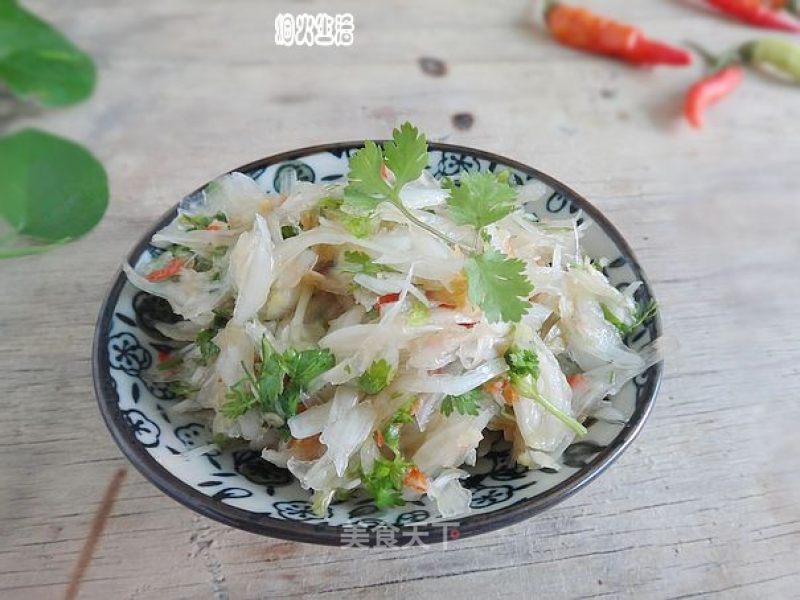 香菜舂藠头的做法