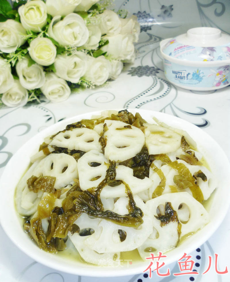 酸菜炒莲藕的做法