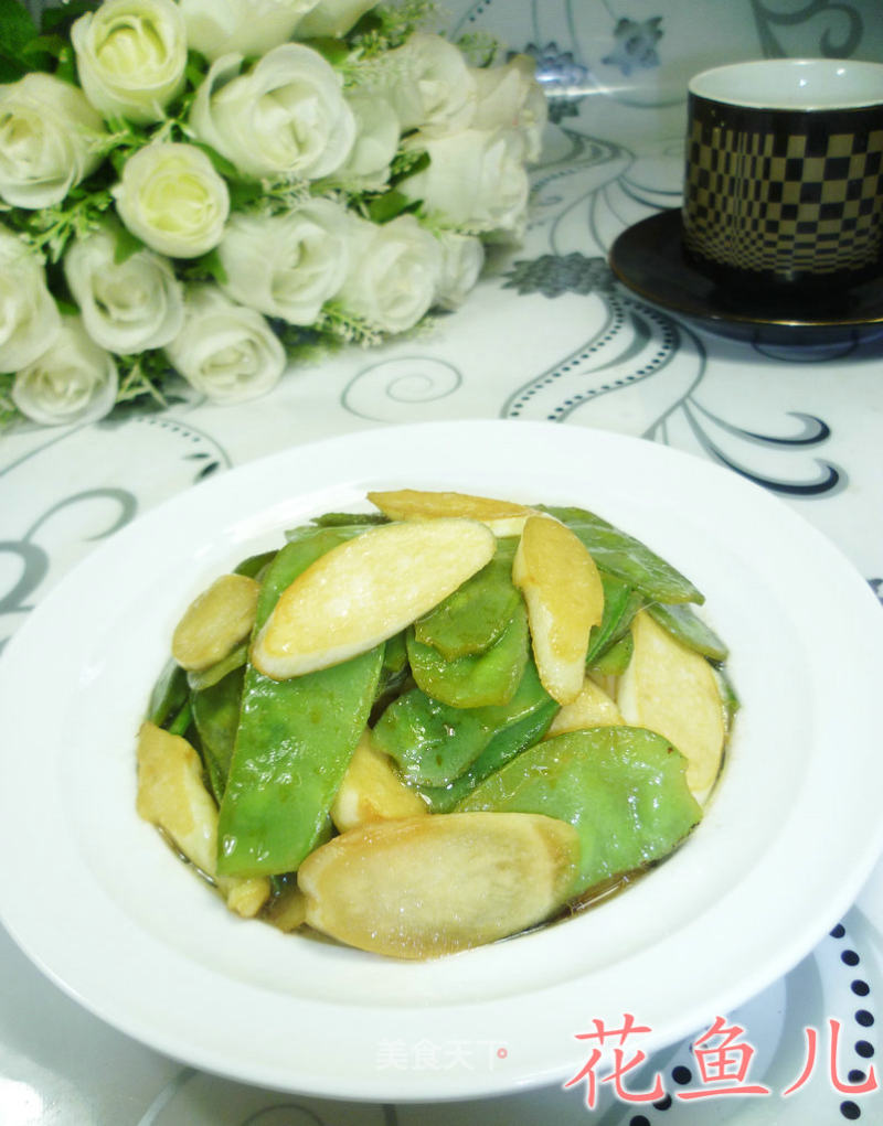 扁豆炒茭白的做法