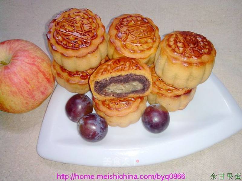 豆沙莲蓉月饼的做法
