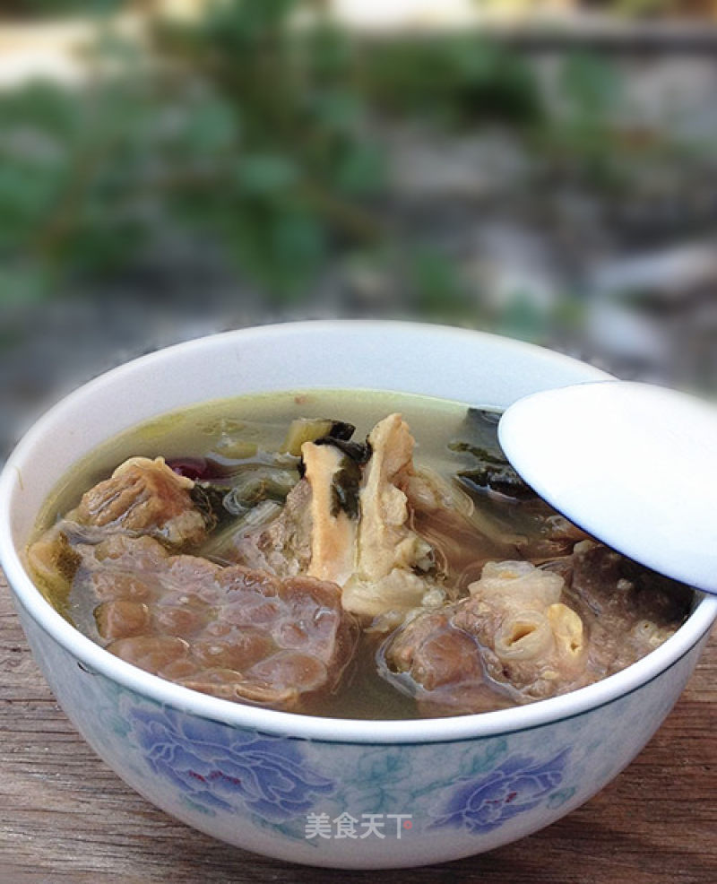 白菜干煲猪肺的做法
