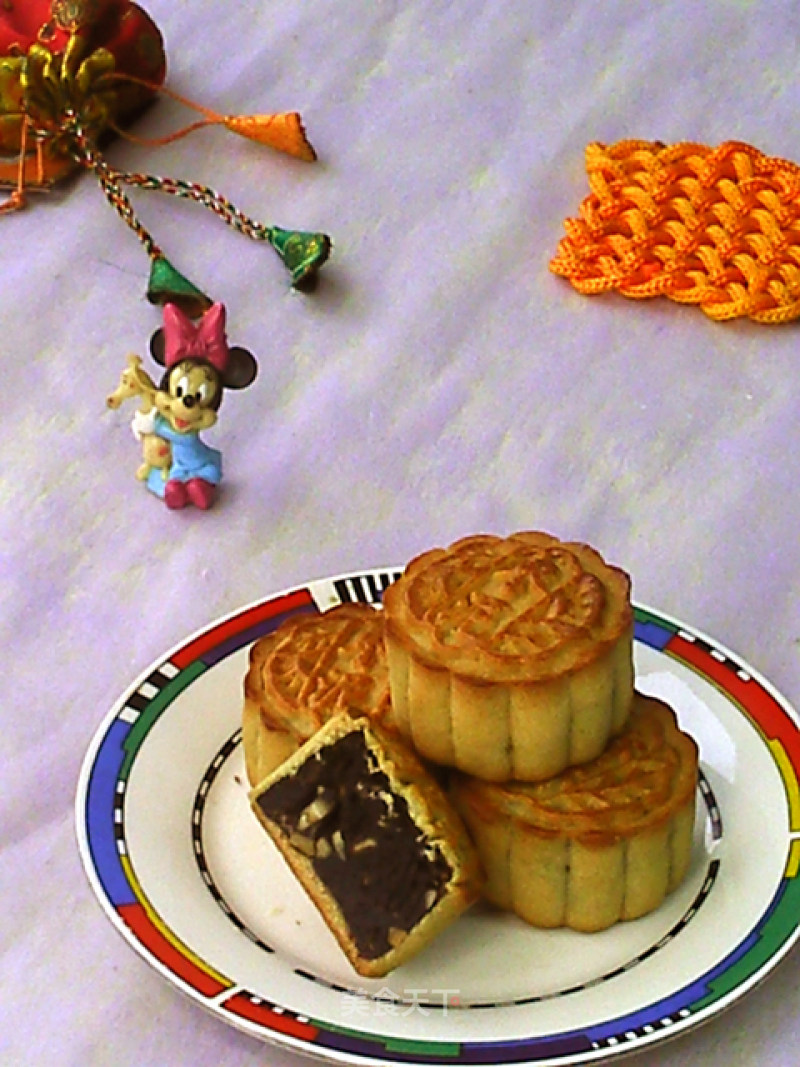 枣泥核桃月饼的做法