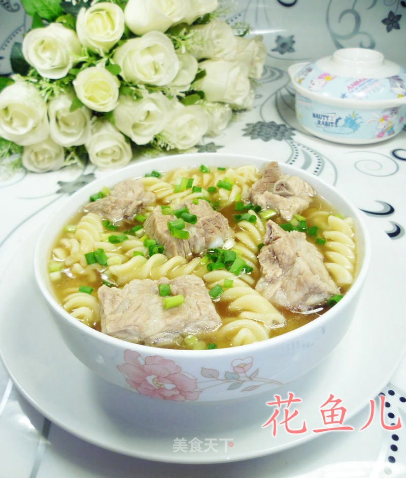 排骨螺丝面的做法