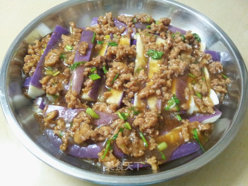 肉末茄子（蒸）的做法