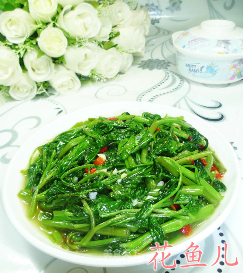 剁椒空心菜的做法