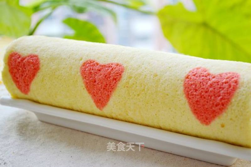爱心蛋糕卷