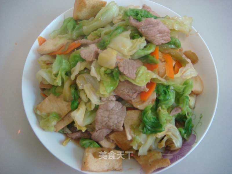 风味手撕包菜的做法