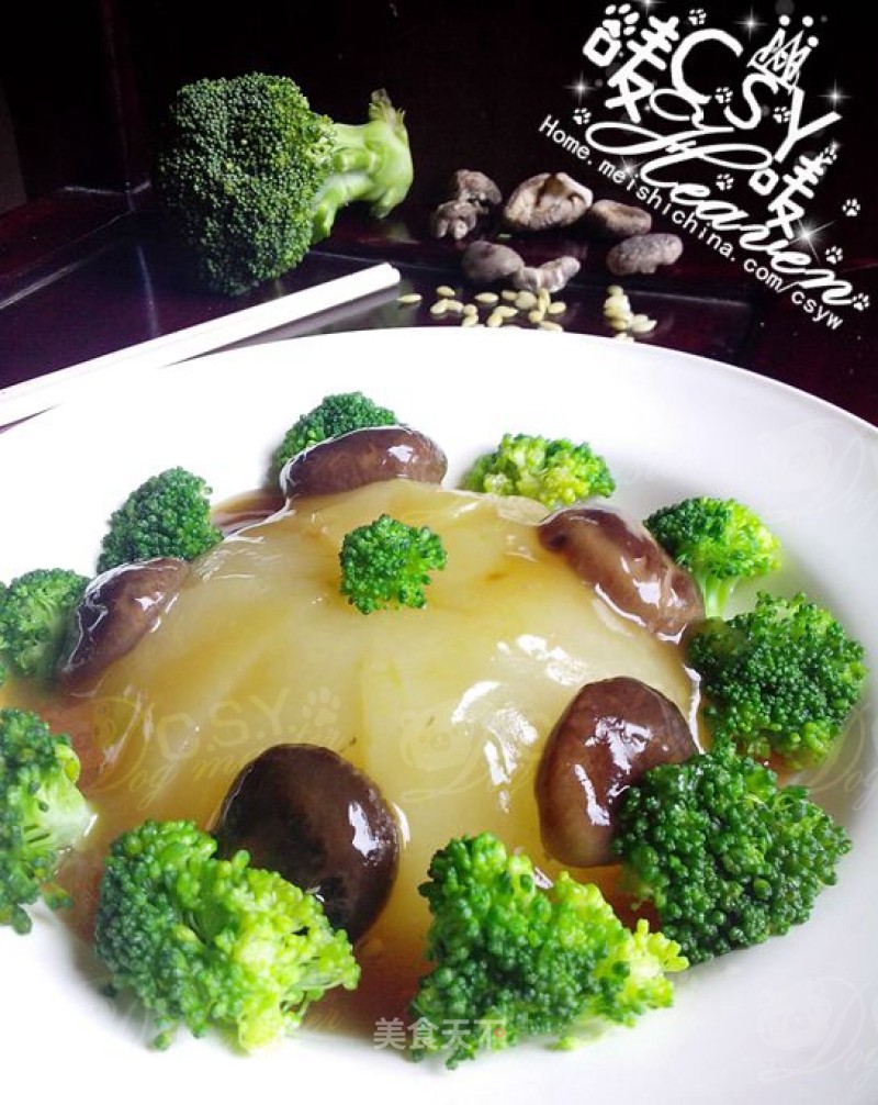【节庆家宴：花好月圆】绿花伴香冬的做法