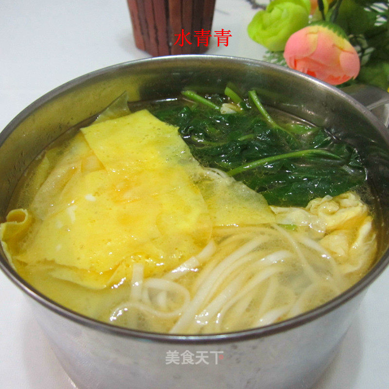 空心菜煮面的做法