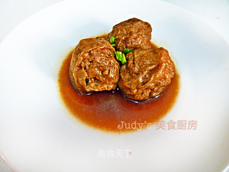 Judy自制香菇面筋包塞肉的做法