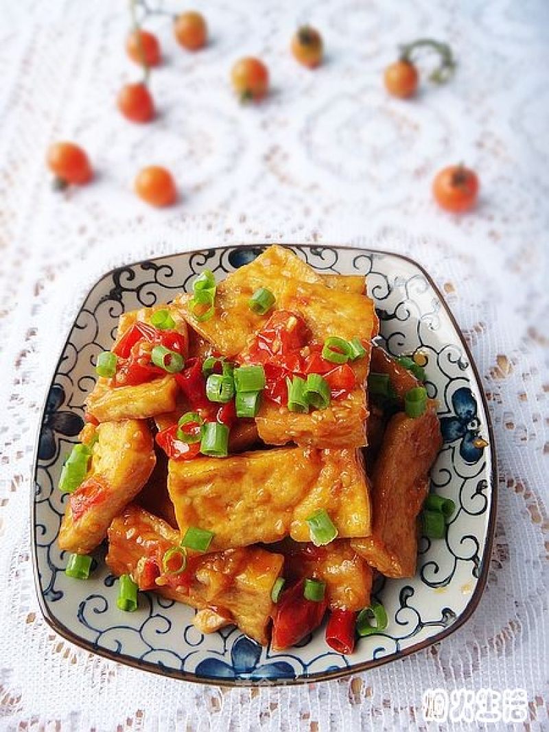 小番茄烧豆腐的做法