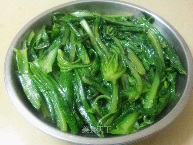 清炒油麦菜的做法