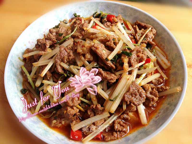 芹菜炒黄牛肉的做法